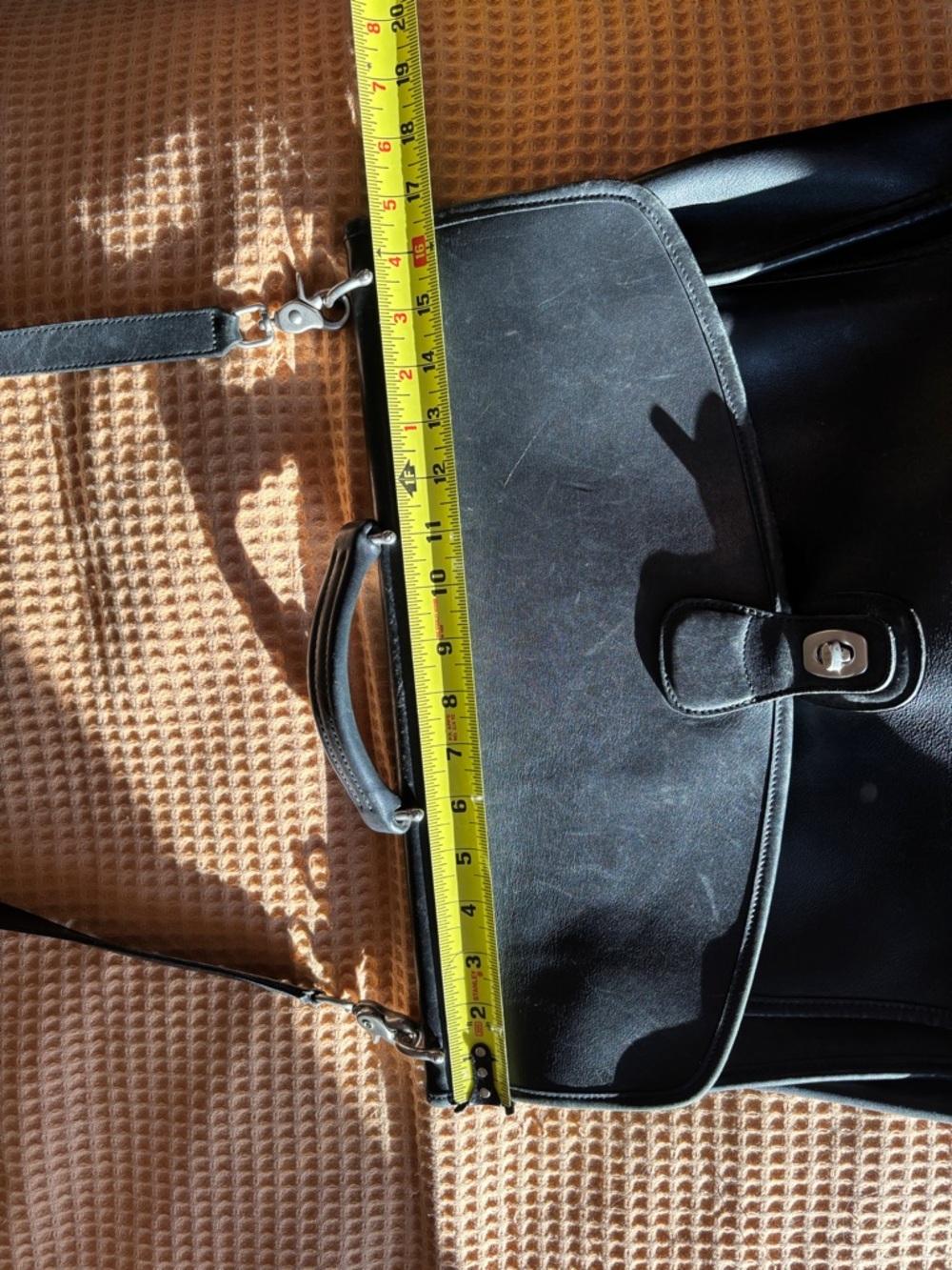 Vintage 1990s Coach Authentic Beekman Briefcase | Unisex Bag | Black Leather - Picture 13 of 16